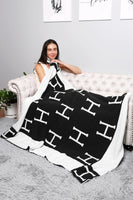 H Patterned Reversible Blanket