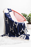 H Patterned Reversible Blanket