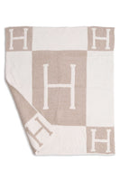 H Patterned Reversible Kids Blanket