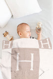 H Patterned Reversible Kids Blanket