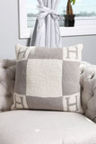 H Patterned Pillow Cover