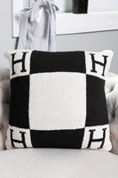 H Patterned Pillow Cover