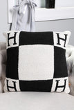 H Patterned Pillow Cover