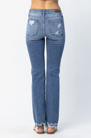 Destroy Straight-Mid Rise Jeans