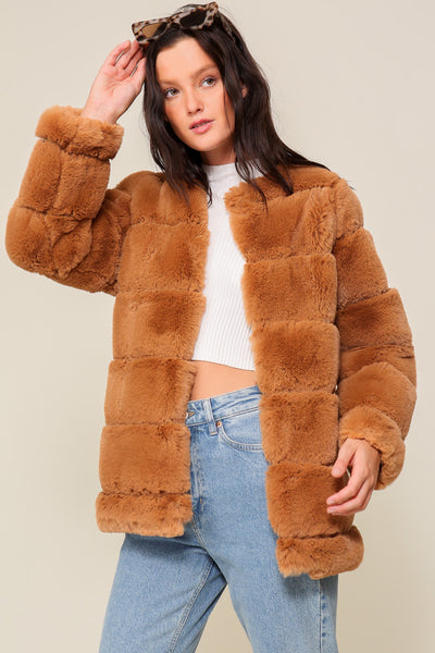 Open Front Fur Jacket