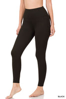 Brushed Microfiber Leggings Black