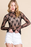 LS Floral Lace Top