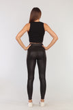 Faux Leather High Waist Legging