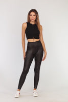 Faux Leather High Waist Legging