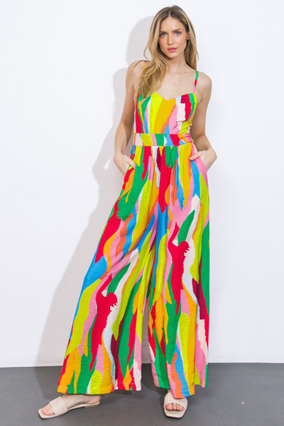Printed Woven Jumpsuit