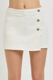 High Rise Button Down Skort