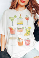 SUMMER DRINKS COLLAGE GRAPHIC TEE