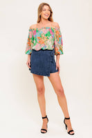 Printed Woven Top