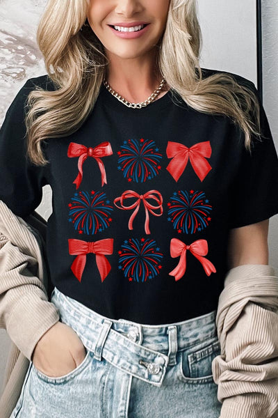 Black Coquette Fireworks Tee
