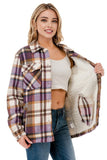 Fur Lined Flannel Shacket