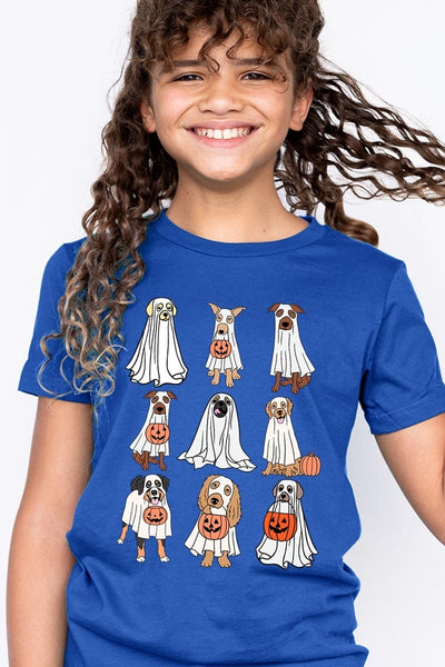 Halloween Ghost Dog Kids Tee