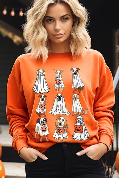 Halloween Ghost Dog Sweatshirt