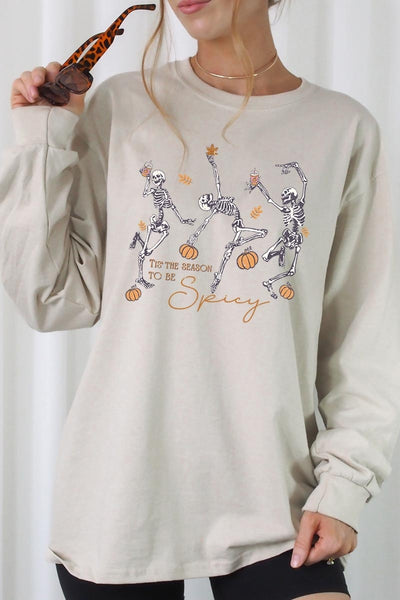 Halloween Skeleton LS Tee