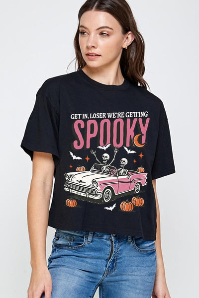 Spooky Skeleton Crop Top