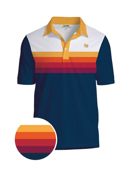 Slice of Sunset Golf Polo