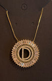 Monogram Sunburst Pendant