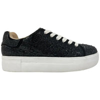 Black Platform Sparkle Sneaker