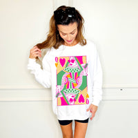 Dirty Martini Queen of Heart Valentine Sweatshirt