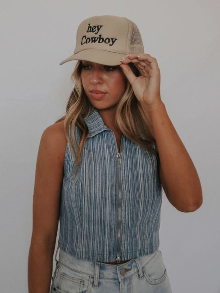 Hey Cowboy Trucker Hat