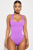 Double Layered Backless Bodysuit